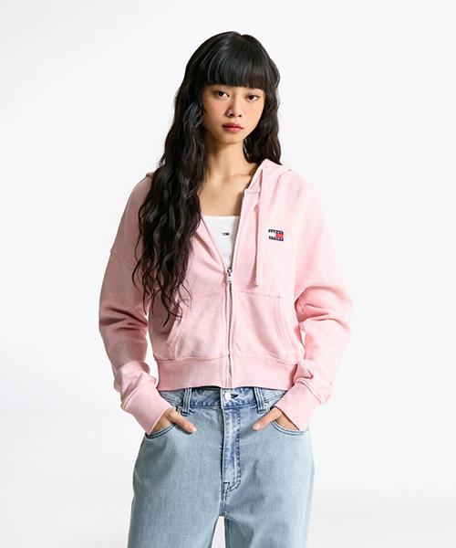플래그 박시 크롭 후드 집업 (T32F0TJC02TWT2TU6)