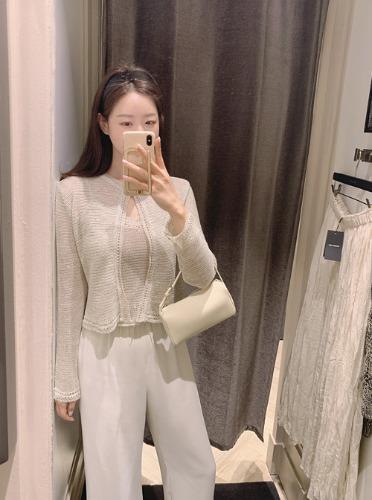 스팽글 나시 가디건 세트