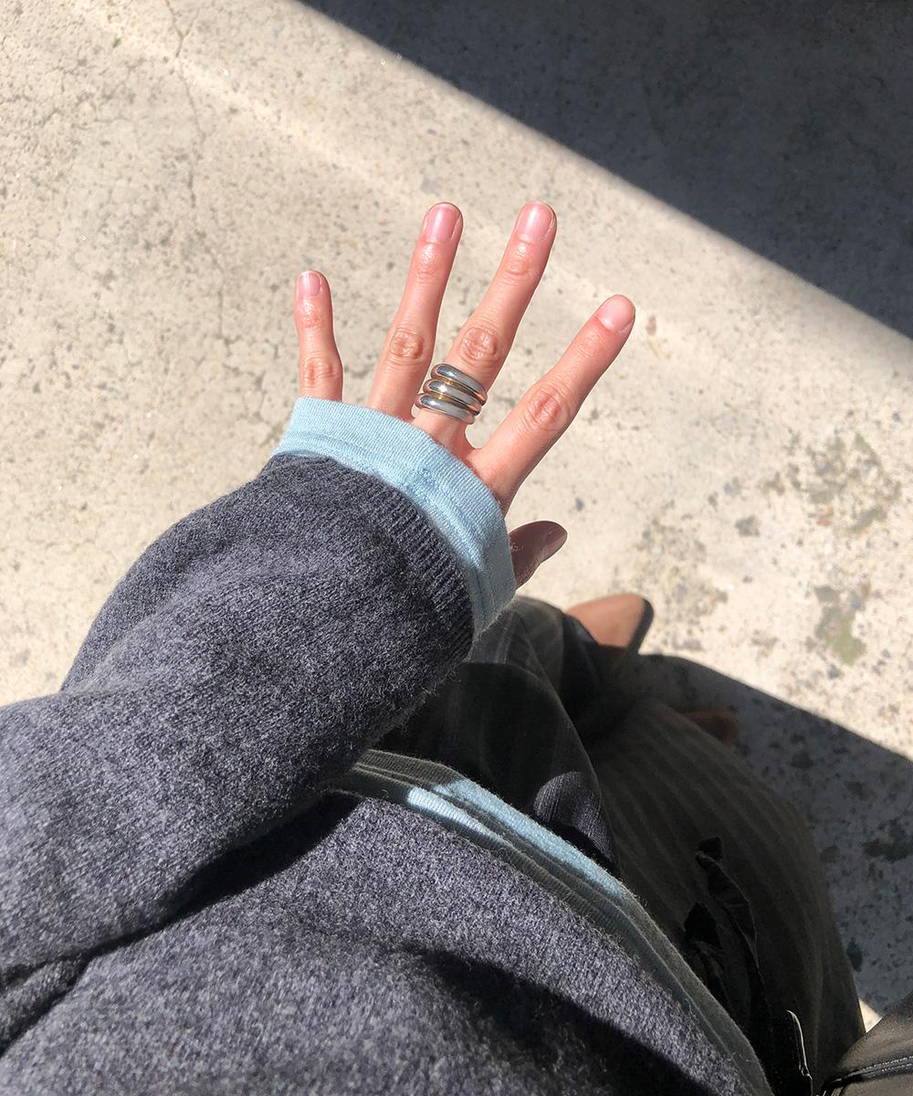 트로브 [5천장 판매] 모즈 여성 울 텐셀 이너 레이어드 컬러 긴팔 티셔츠 (5Colors)