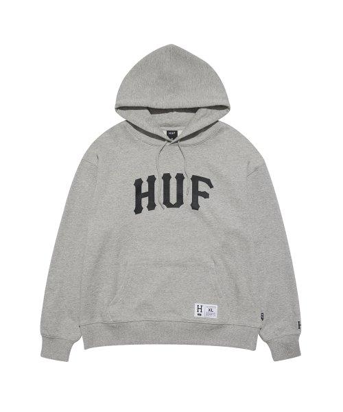 ARCH LOGO HOODIE V2 [GREY/BLACK]