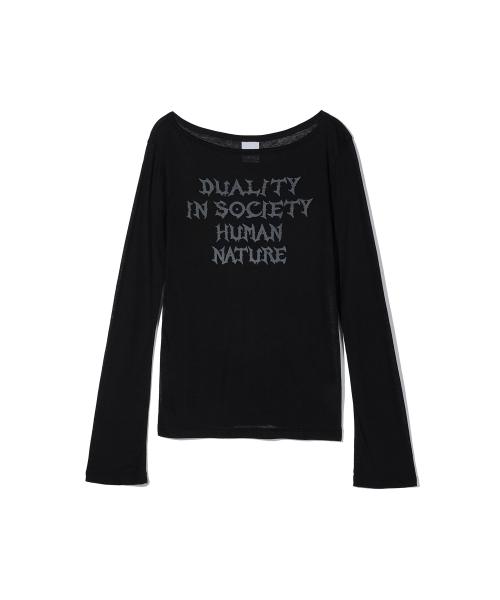 HUMAN NATURE SHEER MESH TOP_BK