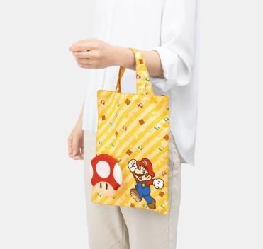 일본 닌텐도 스토어 키노피오,스플래툰 캐릭터 랩핑 파우치 에코백(2종택1)