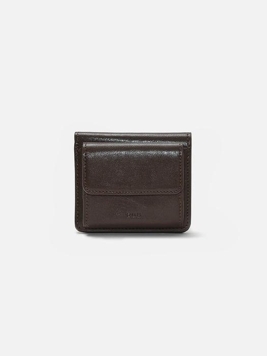 Layer half wallet Wrinkled Umber