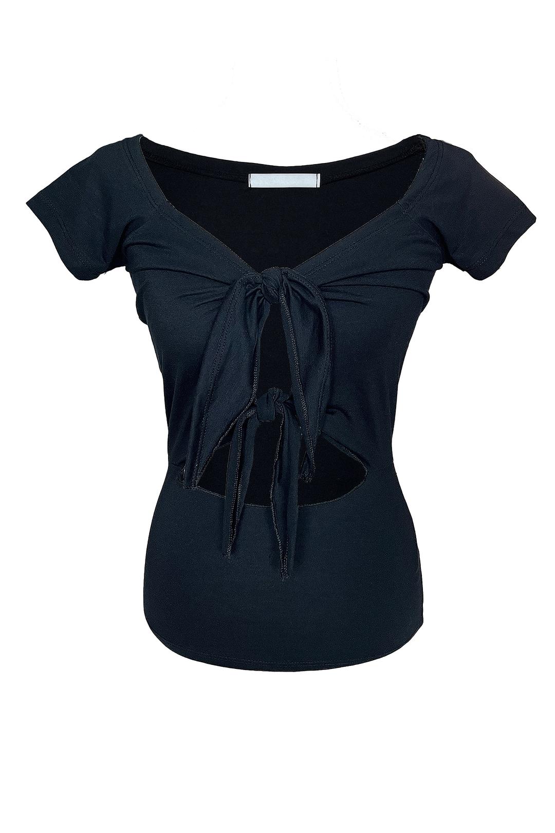 [ORDER] Front ribbon half tee