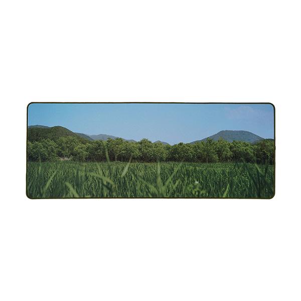 green grass desk mat