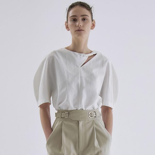 TWISTED BLOUSE_WHITE