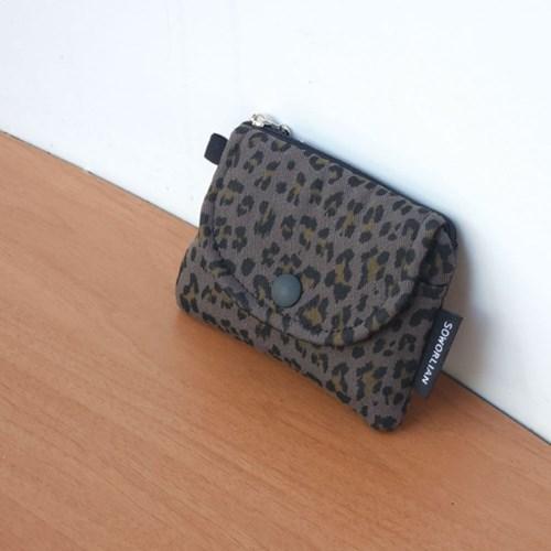 [소월리안] 멀티카드지갑_레오파드 다크