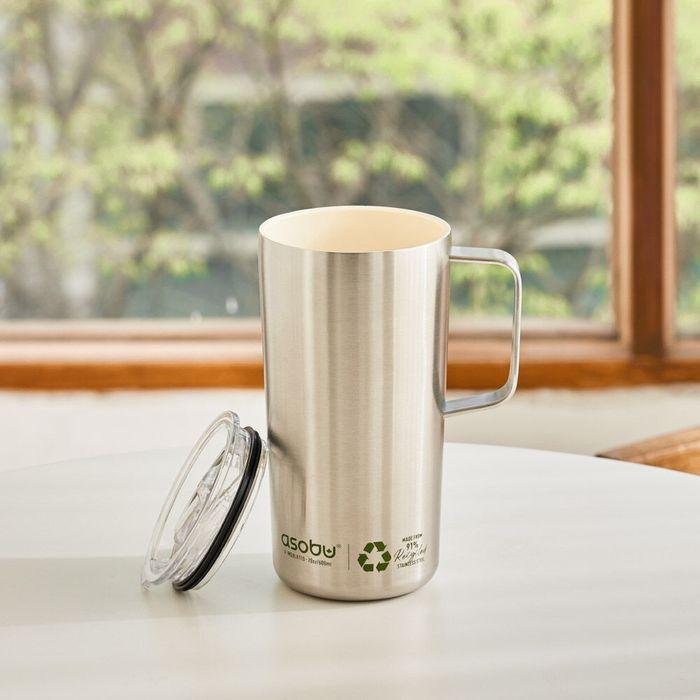 캐나다 아소부 세라믹 스텐 진공 보온보냉 타워머그 600ML 리싸이클