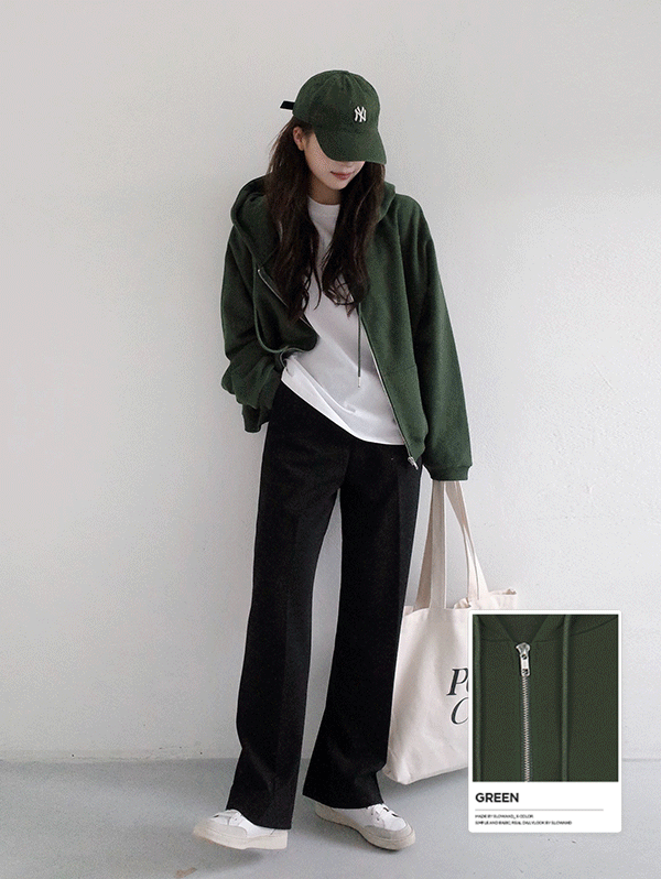 [2차오픈/얼리버드가을 10%] #SLOWMADE. 탄탄핏 웰메이드 후드집업 - 4 color (프리오더: 7~10일소요)