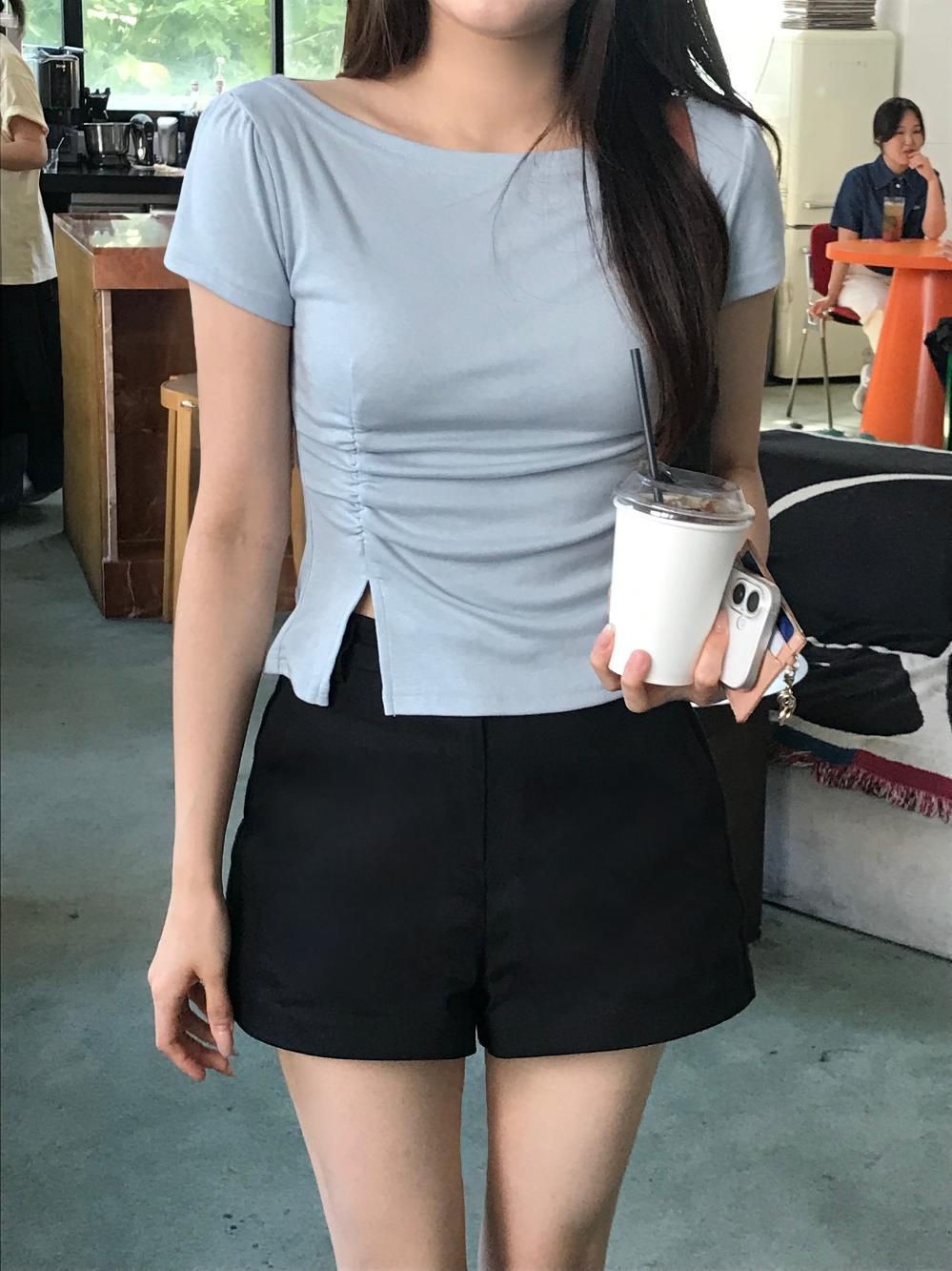 드로우온유 엘뮤 코튼 숏팬츠