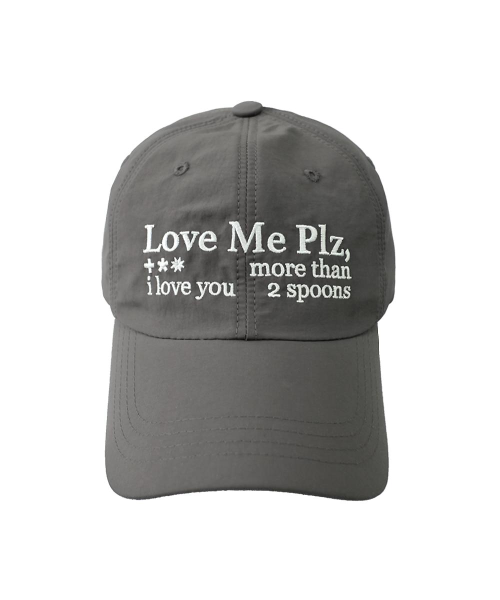 Lovemeplz Nylon Ball Cap in gray