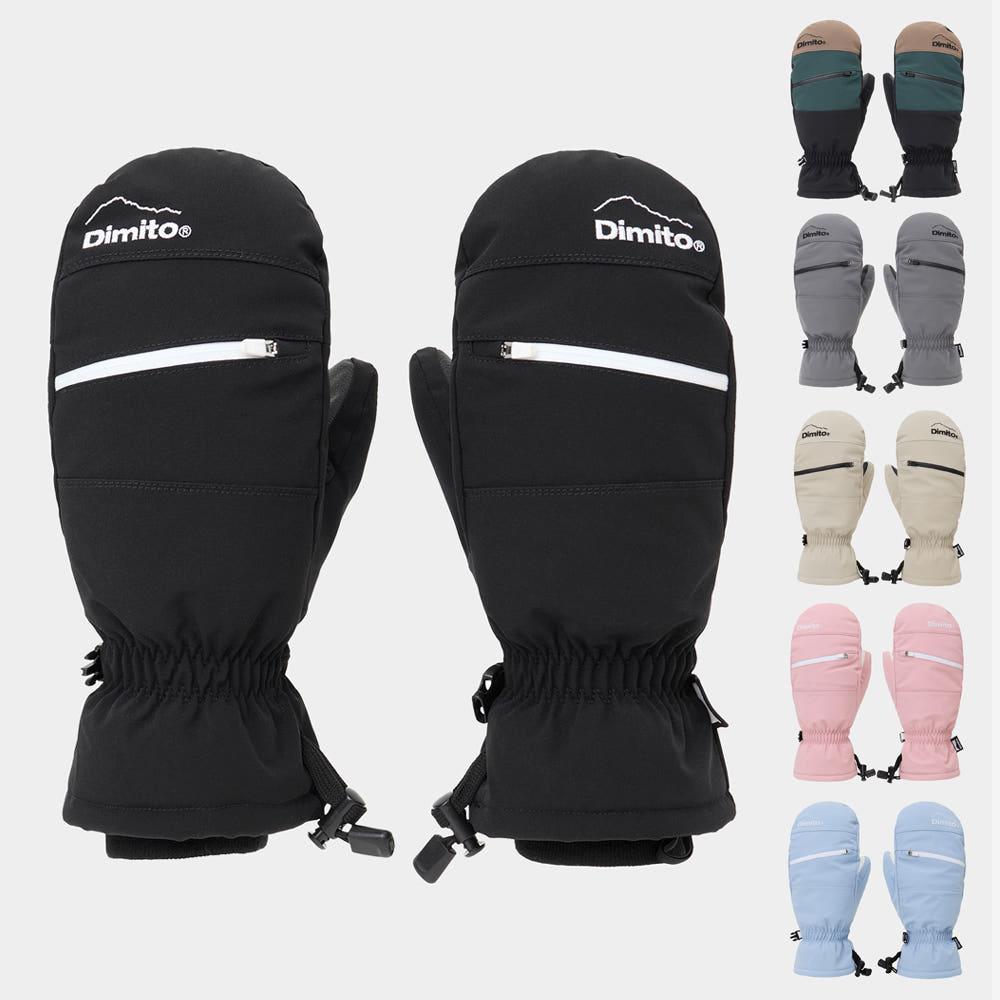 디미토 2425 DIMITO BLOCK ZIP MITTEN 스노우 보드복 장갑