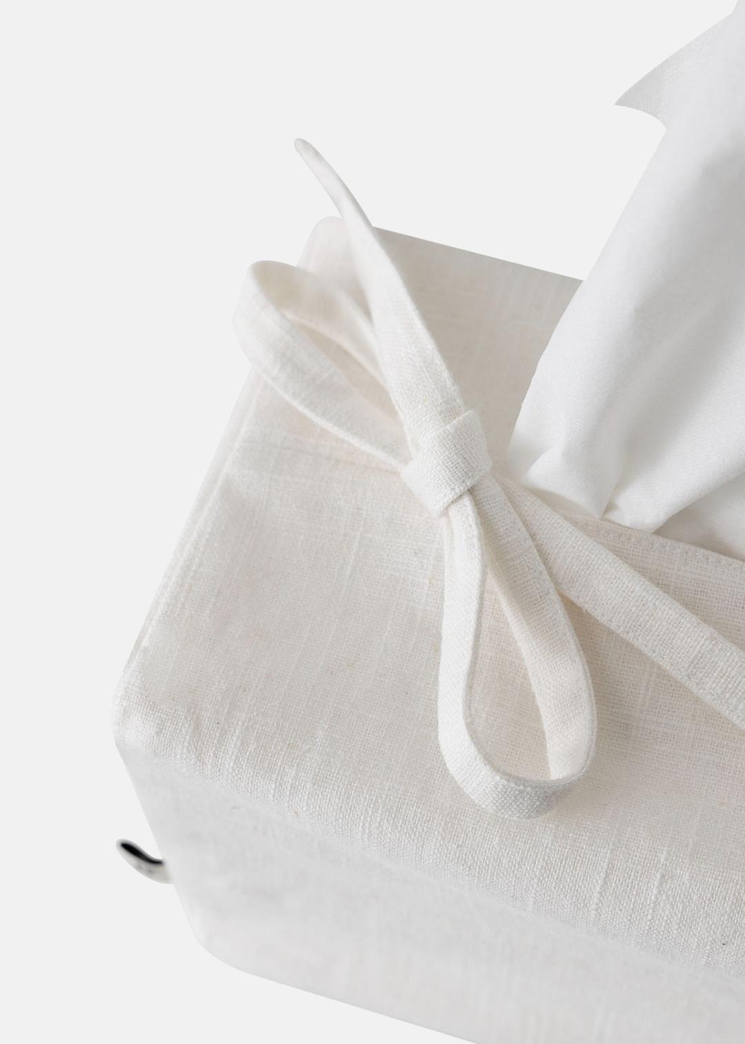 Linen Tissue Cover White