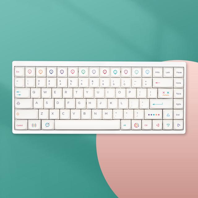 NP XDA PBT 크레용 퓨어 화이트 한글 영문 키캡 181키