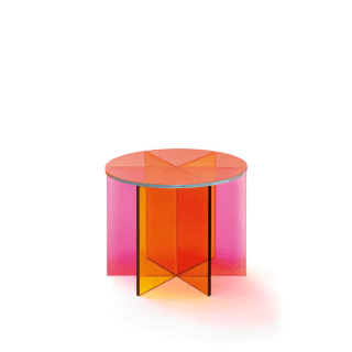 XXX 테이블 / Ø50 x H40, GLAS ITALIA