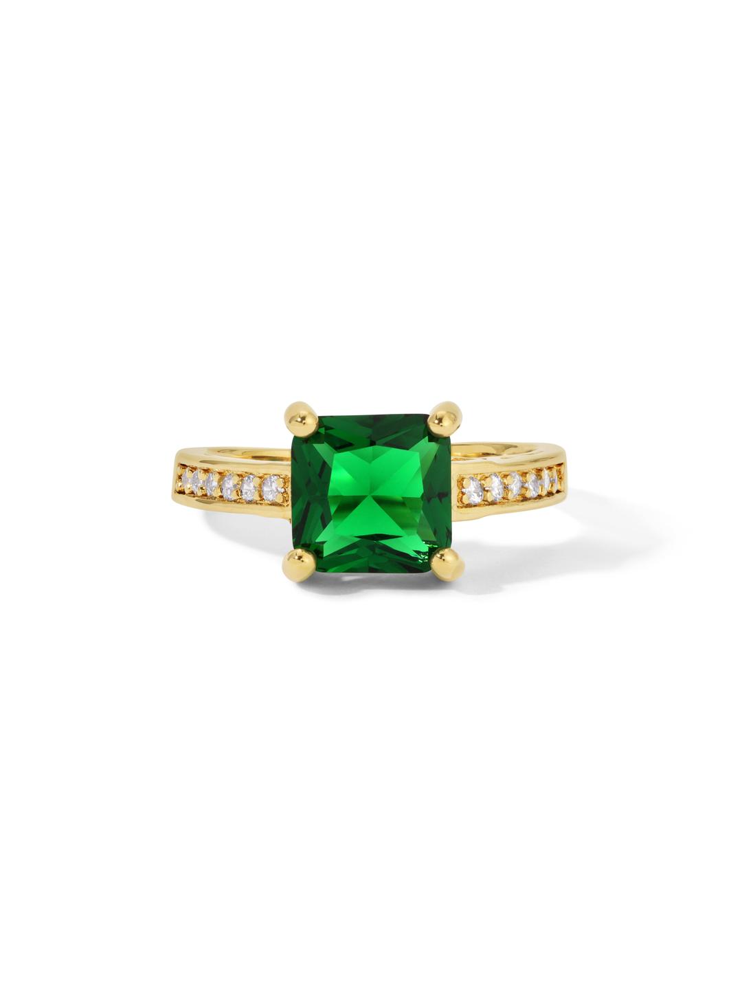 The Future Ring - Emerald - Emerald / Gemstone / 7