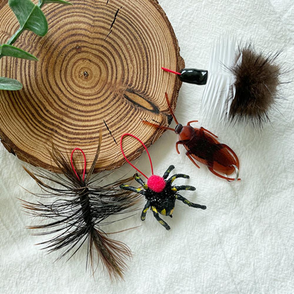 징글징글 벌레세트 4종 고양이장난감 고양이낚시대 리필