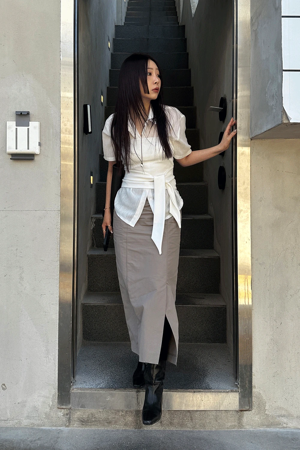 모던 슬릿 스커트 3 colors