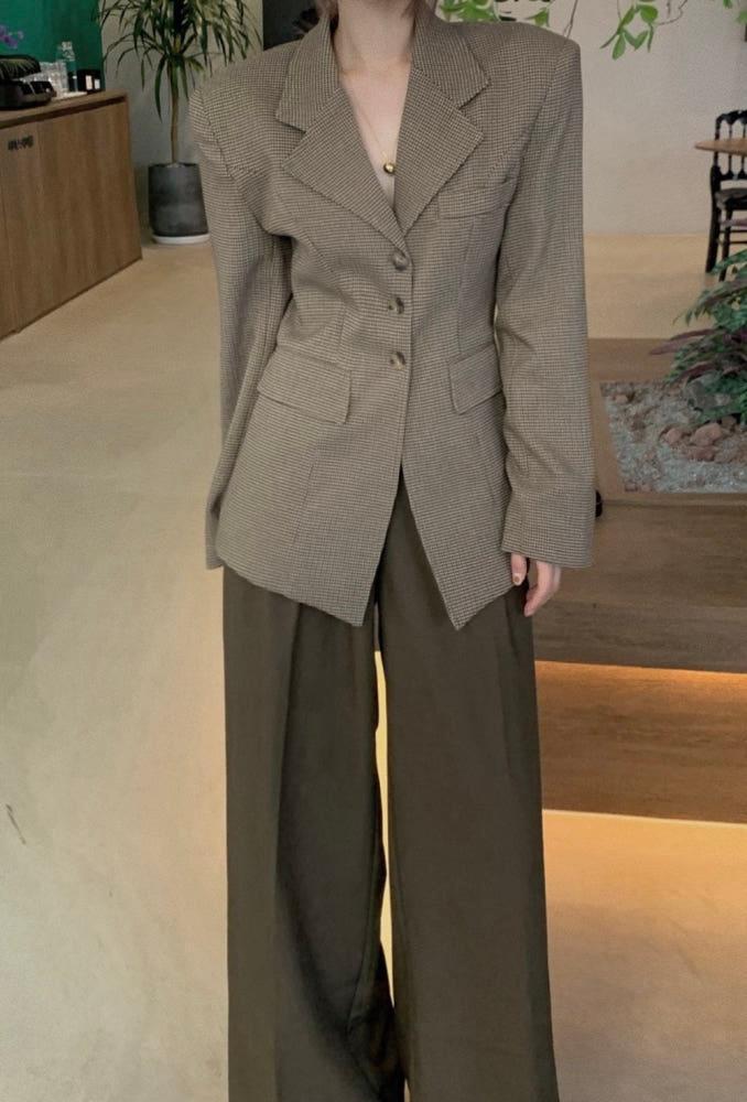 [바이베이지] 벨른 가을 라인 버튼 자켓