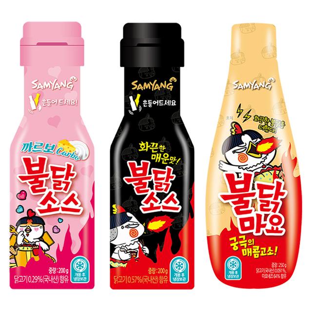 [삼양식품] 불닭소스 시리즈 3종 (오리지널 /까르보 불닭/ 불닭마요)