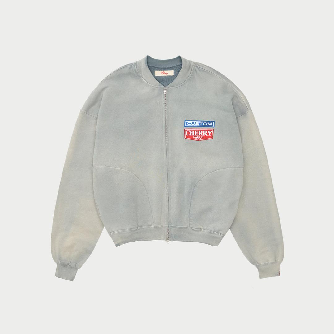 Patchwork Zip Crew (Smoke) - S