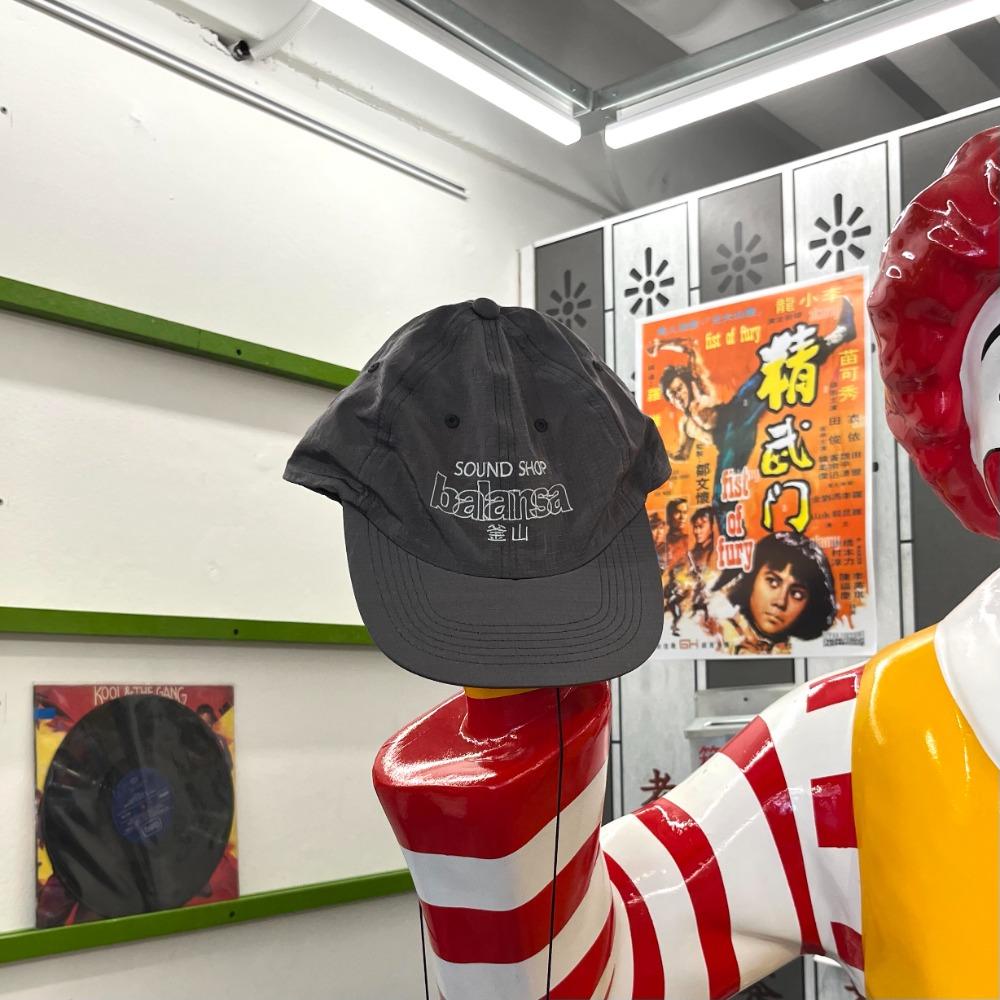 ssb logo nylon cap charcoal