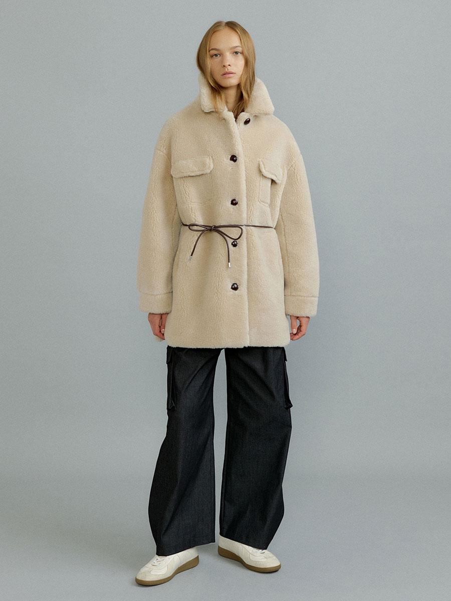 ASHLEY half shirt jacket [ivory]