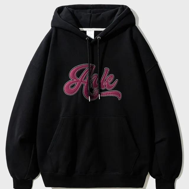 [2월6일 예약배송][제멋] 아크 롤링 오버핏 기모 후드 3종 블랙 SOHD2469