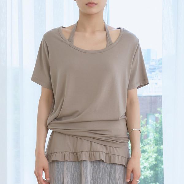 relaxed scoop neck t-shirt (3colors)