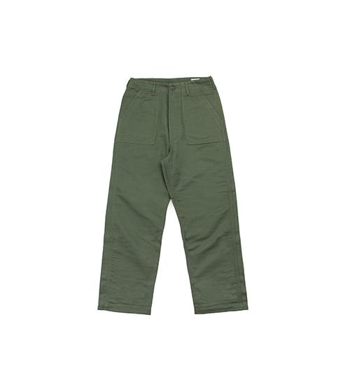 High Waist Fatigue Pants Green