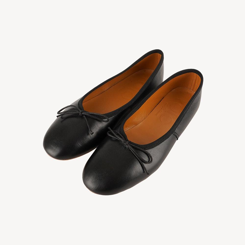 LOLO BALLERINA 볼케이노 플랫슈즈 Nappa Black