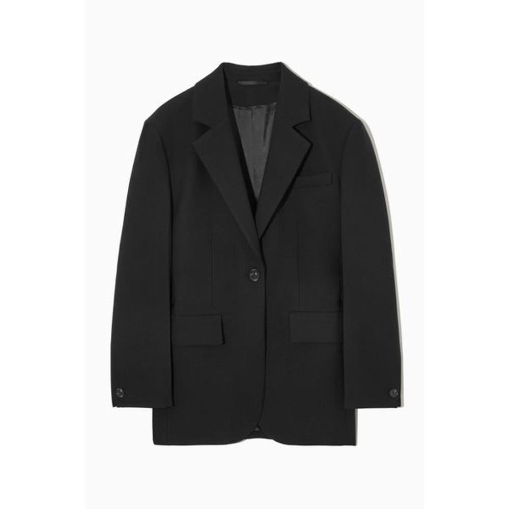 코스 슬림 웨이스트 울 블렌드 블레이저 1130086001 BLACK 20187657