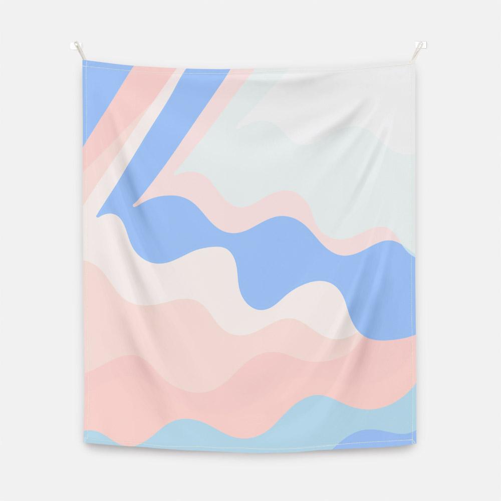 바람 부는 날  패브릭 포스터 대형