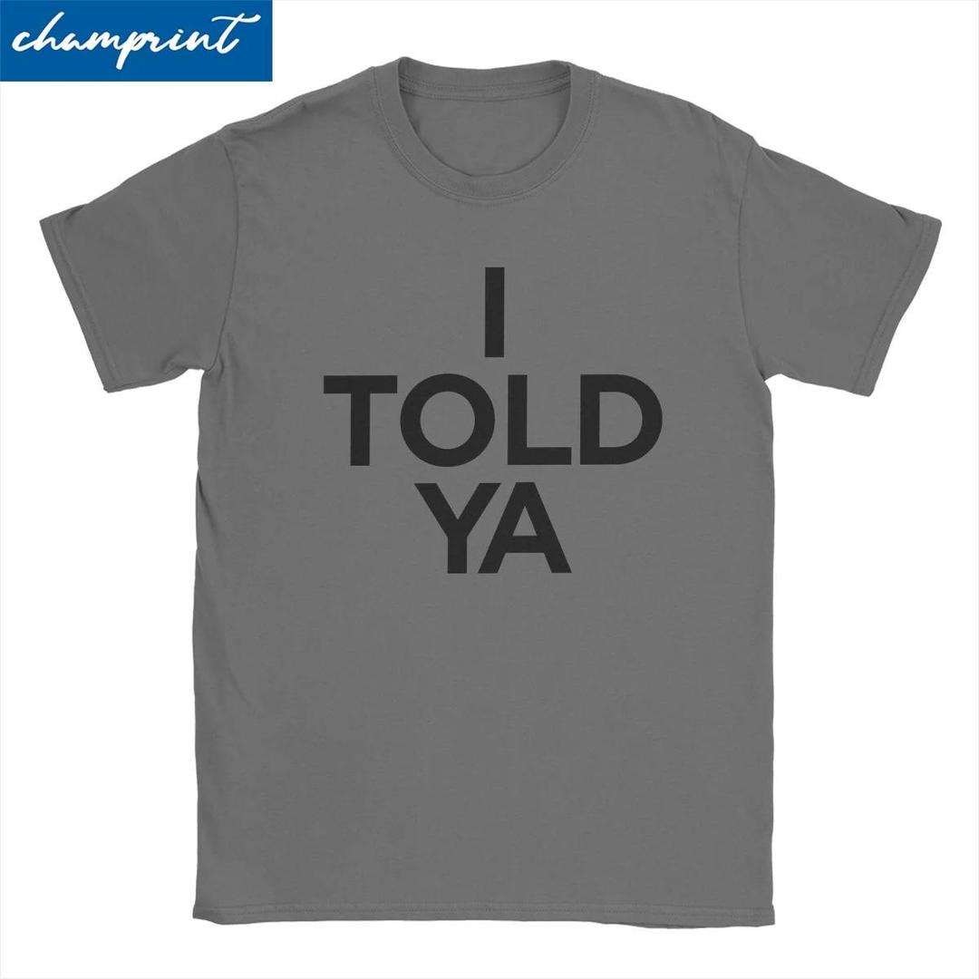 I Told Ya ZENDAYA 남녀공용 순면 티셔츠, 크루넥 티셔츠, 반팔 상의, 클래식 쿨 티셔츠