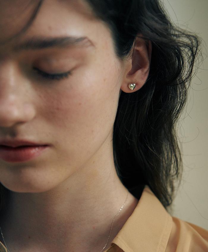 [21차 리오더][925 silver] Deux.silver.162 / corto heart earring