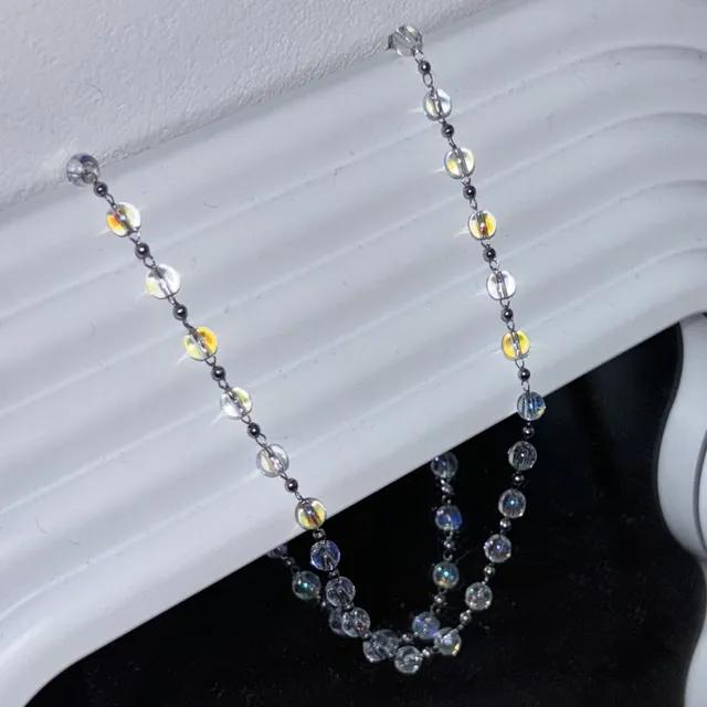 오로라 볼 체인 초커 목걸이