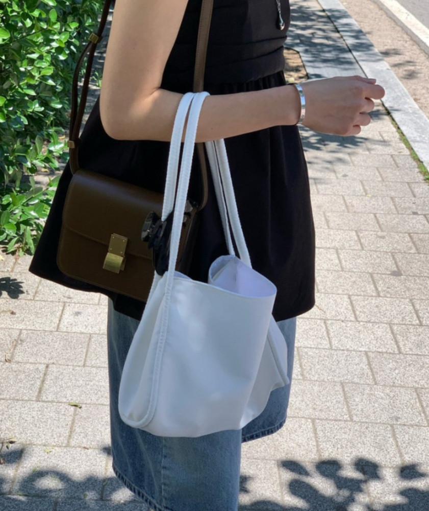 24ss 레옹백(브런치 숄더백 토트백 핸드백 나일론가방 3color)