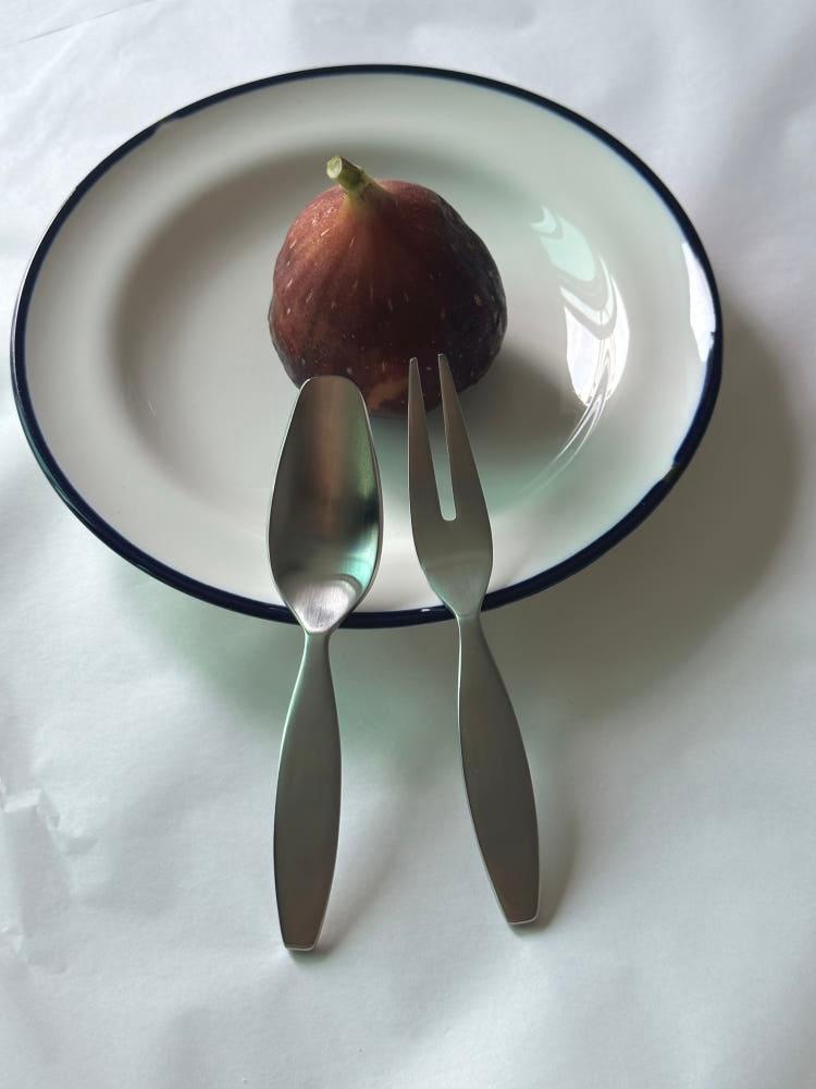 Mini Cutlery / 미니 디저트 포크 스푼 커트러리 세트