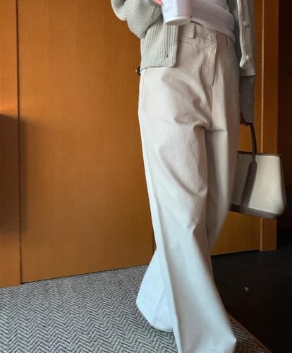 리브 포켓 코튼팬츠 (2color)