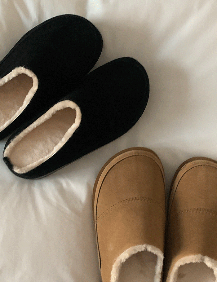 언더라임 [남녀공용] 파카 클로그 슬리퍼 (2color)