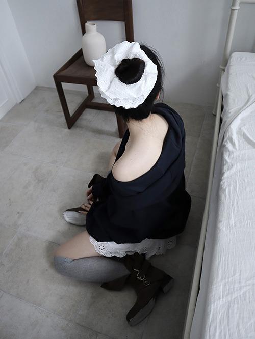 eyelet cotton shushu, 2color