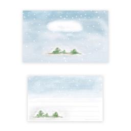 겨울 정경 편지지