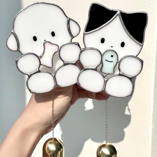 흔들리는 강아지 고양이 도어벨