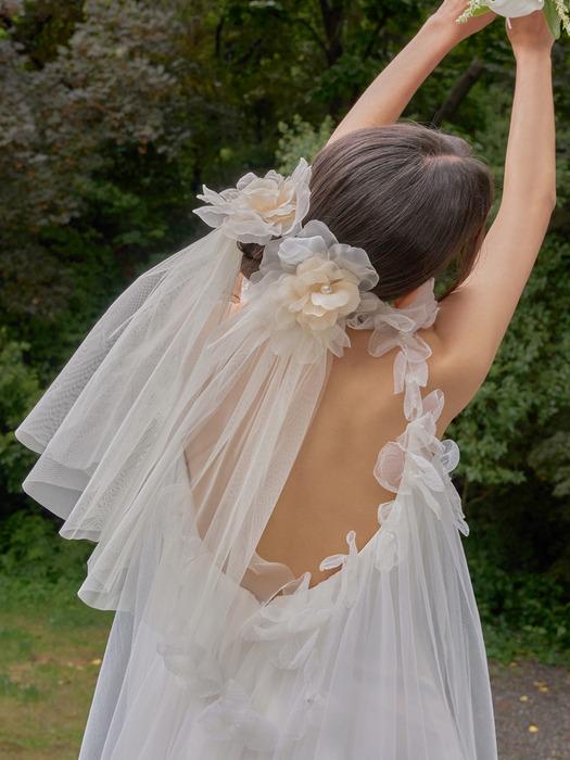 플라워 숏 베일 JP-25-096CC