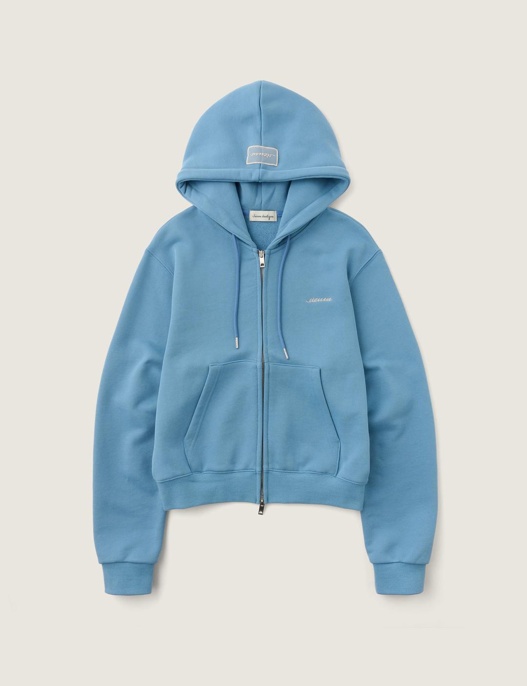 Classic Zip-up Hoodie (Monet Blue)