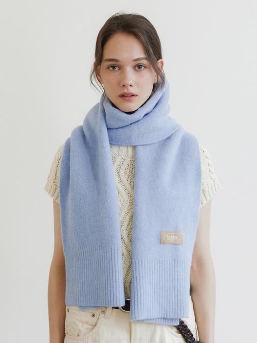 heavy wool knit muffler (M017_sky)
