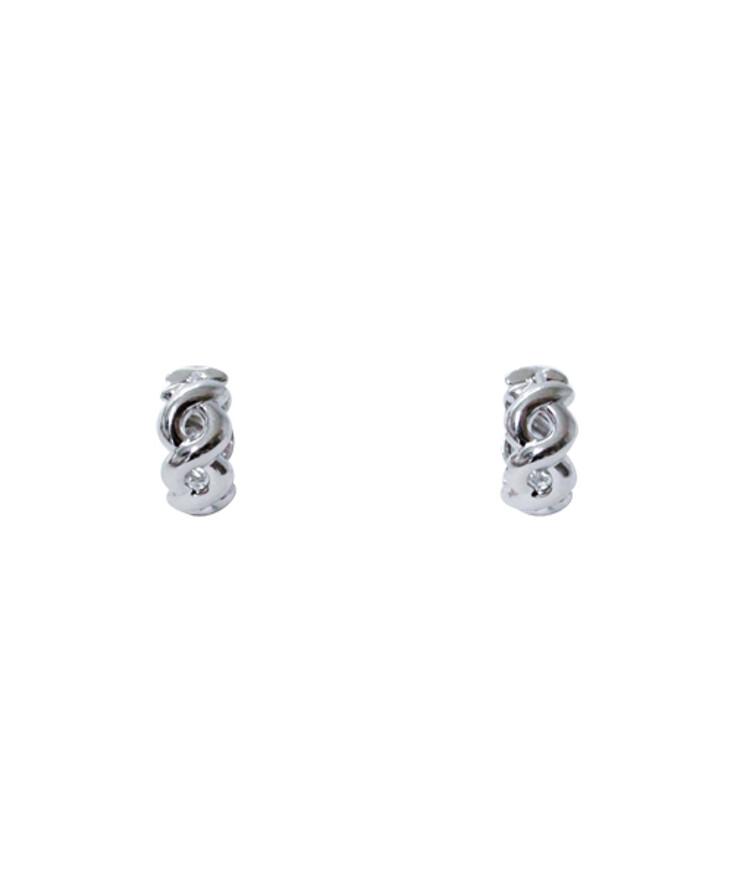 Halter silver earring