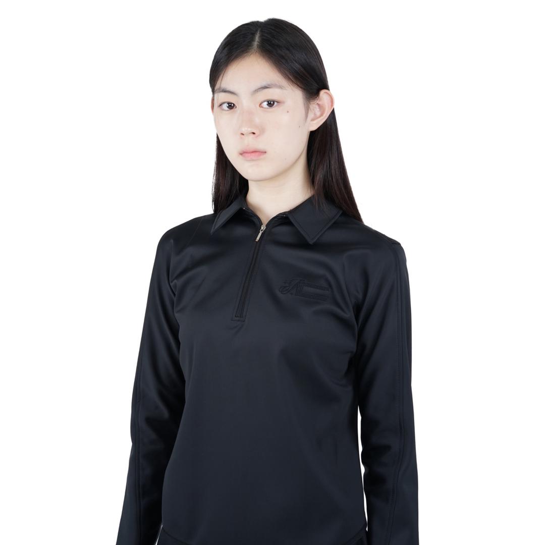 AW25 HALF ZIP SHIRT (BLACK)