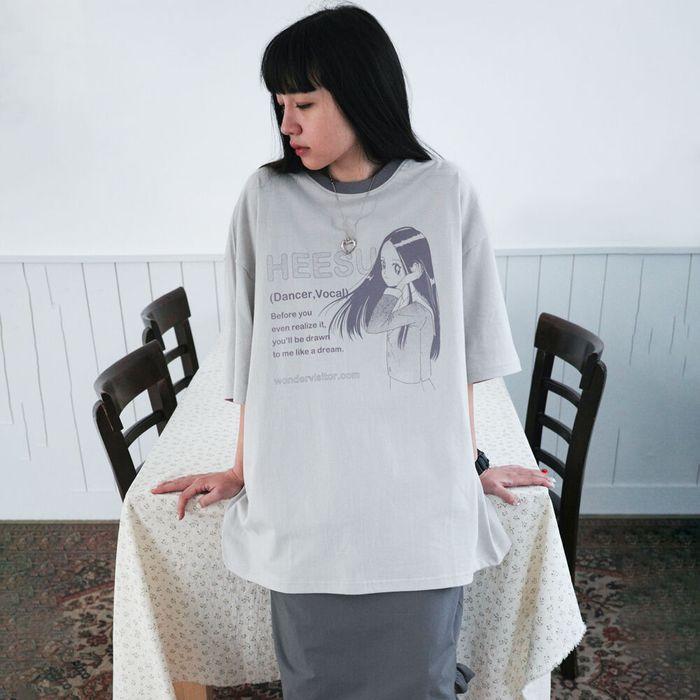 HEESU pfp Overfit T-shirt [Grey]
