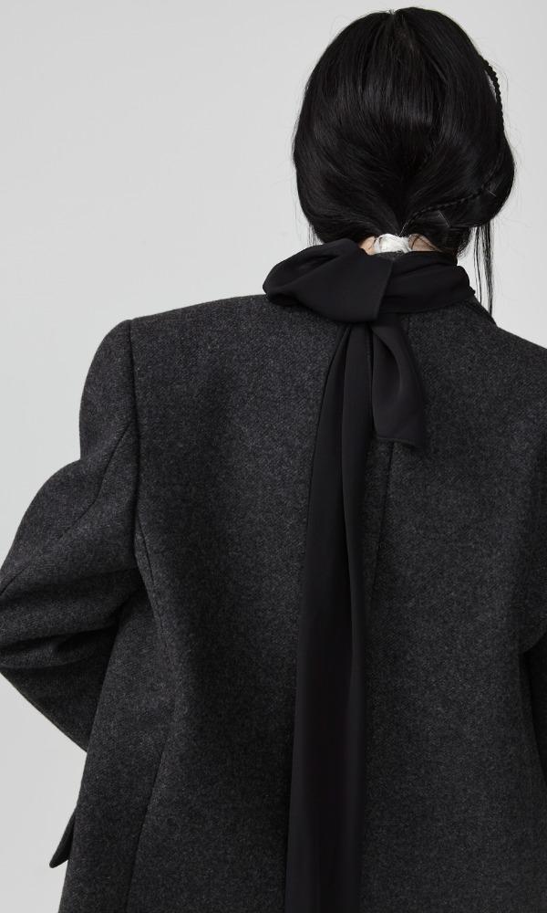 FLARE SCARF IN SILK CREPE